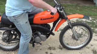 Kawasaki KD 125 2 stroke dirtbike [upl. by Narual]