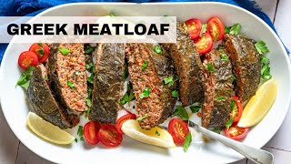 Greek Meatloaf Recipe  Healthy Meatloaf Recipe [upl. by Monia]