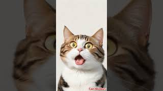 cat shocked expresi funny animalmotion catmotion cat catlover meowingtv cute [upl. by Tera]