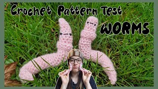 Crochet Pattern Test With Me For Scrufflecrochet  WORMS Advice  What To Do [upl. by Odey]