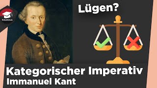 Der kategorische Imperativ einfach erklärt  Erklärung Beispiel und Kritik Kategorischer Imperativ [upl. by Akimihs]