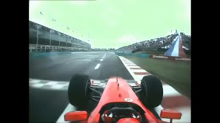 2003  Michael Schumacher MagnyCours Onboard Remastered [upl. by Enirehtahc979]