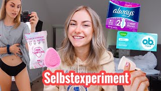 Ich teste ALLE Periodenprodukte  Selbstexperiment 🍓NicoleDon [upl. by Atekin]