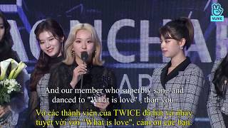 EngsubVietsub TWICE Winning Speech  Phát biểu nhận giải TWICEGaon Chart Music Awards 2019 [upl. by Dorreg767]