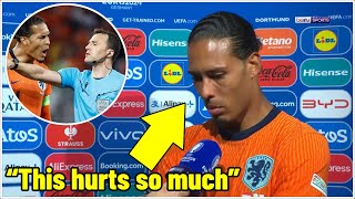 Van Dijk Reveals Shocking PostMatch Action by Referee  England vs Netherlands Euro 2024 Semifina [upl. by Petunia]