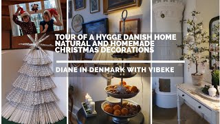 Hygge Danish home  winter tour Natural homemade Christmas decorations [upl. by Caril425]