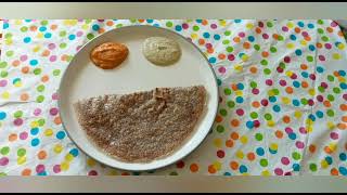 Crispy Ragi millet Dosaweight loss millet DosaHealthy Breakfast milletDosaHow to make RagiDosa [upl. by Ettedo]