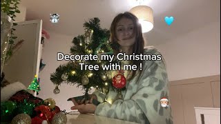 DECORATE MY TREE WITH ME Vlogmas 3 [upl. by Asserac]