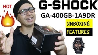 G SHOCK UNBOXING and FEATURES  GA400GB Hindi [upl. by Castra197]