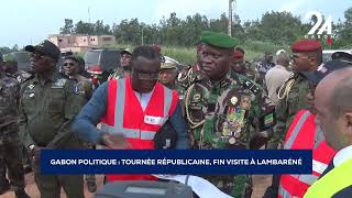 GABON POLITIQUE TOURNÉE RÉPUBLICAINE FIN VISITE À LAMBARÉNÉ [upl. by Rand80]