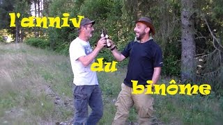 Bivouac bushcraft pour lanniv du binôme  BBN [upl. by Godderd]