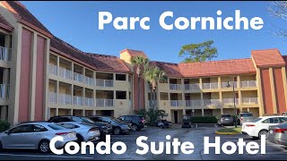 Hotel Review  Parc Corniche Condominium Suite Hotel Orlando FL [upl. by Nedlog]