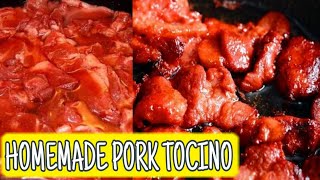 HOMEMADE PORK TOCINO RECIPE in 2 minutes  Pangnegosyo [upl. by Euqirrne]