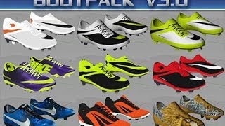 FIFA 14 Moddingway boots  Adidas Samba Mercurial CR7 Vapor IX Galaxy Hypervenom amp more HD [upl. by Edik384]