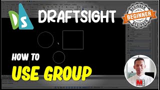 Draftsight How To Use Group [upl. by Verdi]