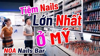 Tiệm Nails Lớn Nhất Nước Mỹ NOA Nails Bar amp Lounge [upl. by Ettenaj408]