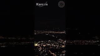 Dornbirn bei Nacht Gefilmt aus Karren Bahn YouTubeCreatorCommunity seilbahn vorarlberg Austria [upl. by Refinej424]