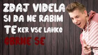 Žan Serčič  Zate Lyrics video [upl. by Jann658]