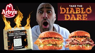 Arbys Diablo Dare Sandwich Review  Diablo Dare TikTok Challenge 🥵🔥 [upl. by Hoeg771]