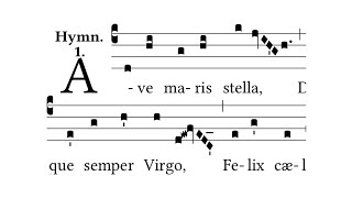 Ave Maris Stella Solesmes  Gregorian Chant [upl. by Carmelia]