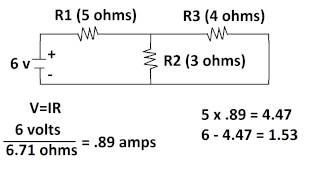 Circuit with Two voltage sources how to find voltages of each resistor parallel and series [upl. by Ynwat]