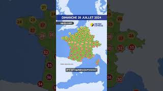 Météo du Dimanche 28 au Mardi 30 Juillet 2024 [upl. by Oesile]