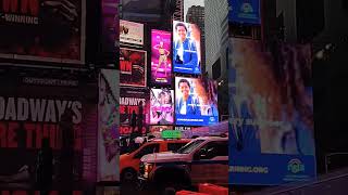 4pm in TimesSquare HadesTown Broadway NewYork Manhattan [upl. by Austin]