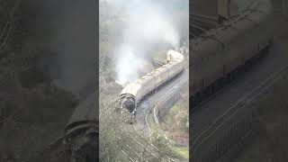 Mayflower 61306 snakes its way up the Golden Valley at Sapperton mainlinesteam steamtrain [upl. by Odlopoel488]