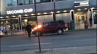 Terrifying arson spree dramatic takedown in Edmonton captured on video [upl. by Dnomyaw]