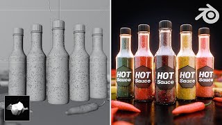 Creating a PRO Hot Sauce Commercial in 6 Days in Blender [upl. by Centeno]