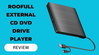 ROOFULL External CD DVD Drive Player USB 30 USBC CD DVD RW Disk Drive Burner Review [upl. by Scholz872]