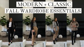 FALL WARDROBE ESSENTIALS  MODERN  CLASSIC WARDROBE  HOUSE OF VALENTINA [upl. by Levi401]