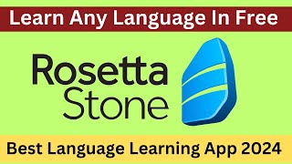 Rosetta Stone Premium In Free 2024  Learn Any Language For Free [upl. by Stoneham]