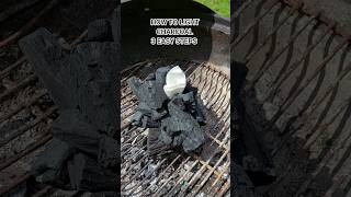 How to light hardwood charcoal 3 EASY Steps grill charcoal fire [upl. by Rigby70]