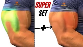 12 BICEPS amp TRICEPS SUPERSET WORKOUT AT GYM  Musculation triceps et biceps en superset [upl. by Bellanca]