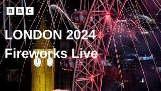 BBC London New Year Fireworks 2024 Real AudioSoundtrack [upl. by Adnuahsal]