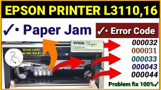 epson printer paper jam problem  epson printer error code 000032  Epson Printer Problem Fix [upl. by Cornelius]