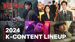 Korean shows and movies coming to Netflix in 2024  KContent Lineup ENG SUB [upl. by Ybanrab658]