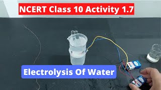 How to perform electrolysis of Water I Class 10 Science I Chapter 1 activity 17 I NCERT I [upl. by Kiel]