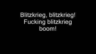 Deathstars  Blitzkrieg lyrics [upl. by Haelat916]