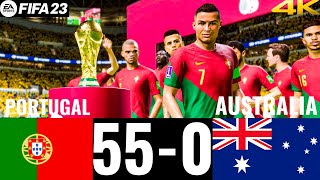 FIFA 23  PORTUGAL 550 AUSTRALIA  FIFA WORLD CUP FINAL QATAR 2022  PS5 GAMEPLAY [upl. by Suiravaj631]