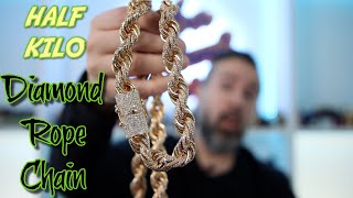 16MM HALF A KILO DIAMOND ROPE CHAIN FIRST IMPRESSIONS [upl. by Sixele]