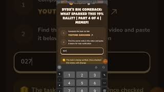 dYdX’s Big Comeback What Sparked This 19 Rally  Part 4 of 4  MemeFi answer code [upl. by Ydrah986]