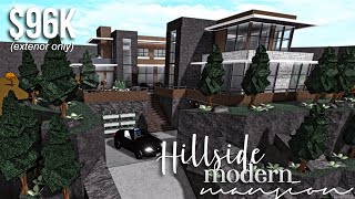 Hillside Modern Mansion part1exterior  Roblox Bloxburg  GamingwithV [upl. by Nyvlem15]