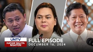 UNTV Hataw Balita Ngayon  December 16 2024 [upl. by Adeline]