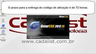 Como Solicitar a ativação do GstarCAD 2012EX [upl. by Llerut]