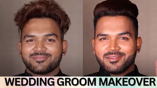 Grooms Wedding Makeover step by step explained  Grooms Makeup Tutorial [upl. by Cristobal108]