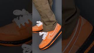 On Foot Orange Lobster CNCPTS Nike SB Dunk Low nike nikesb lobster sneakers howtostyle [upl. by Elsilrac]