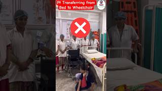 Patient Transferring from Bed to Wheelchair Demonstration  Health Sector youtubeshorts viral [upl. by Serge]