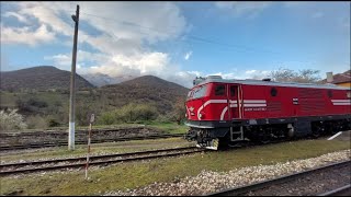 The Rhodope narrowgauge railway in the RazlogBanskoDobrinishte line with 77 002 [upl. by Bayard]